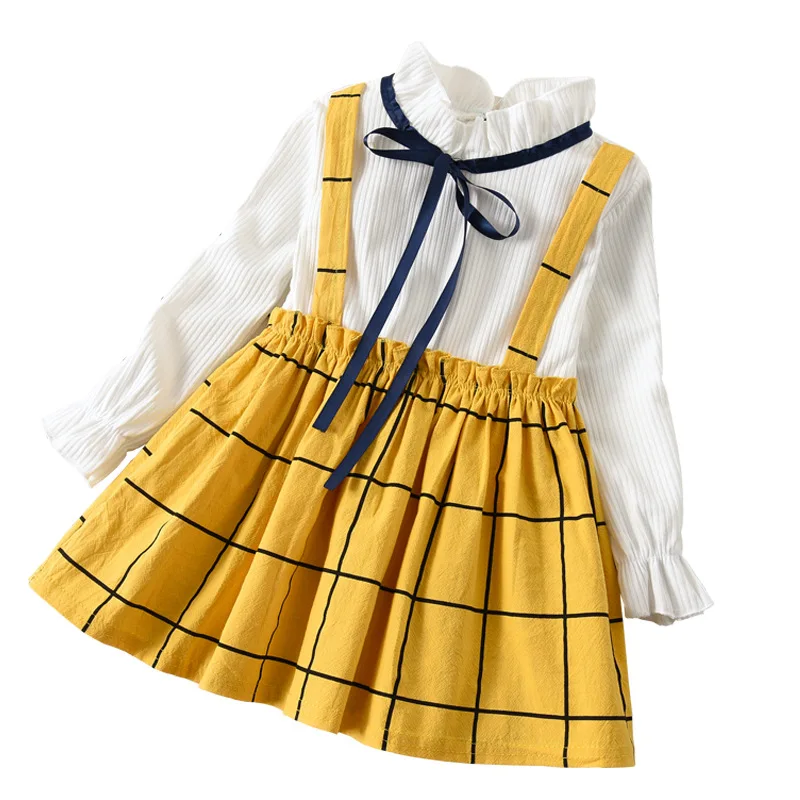 Baby Girls Clothing Spring Toddler Dress Cotton Full Sleeve Girl Plaid Kids Clothes | Детская одежда и обувь