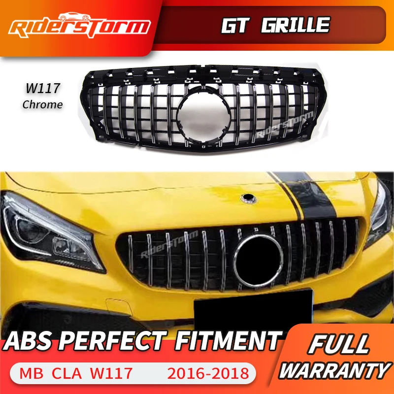 Передняя решетка GT для CLA W117 Mercedes benz Class CLA220 CLA250 260 300 2016-2018 автомобильная передний