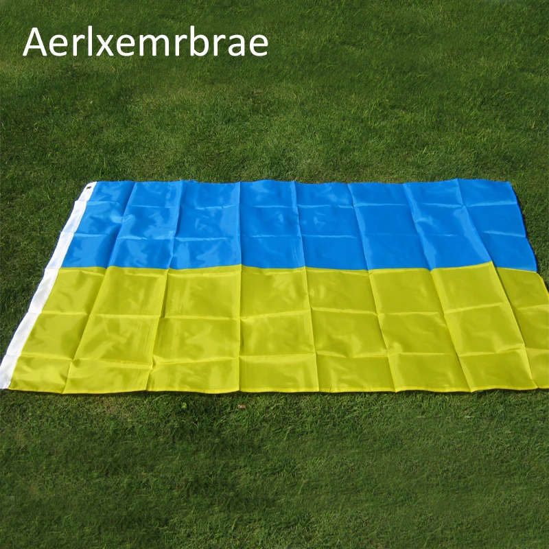 Бесплатная доставка 3x5 футов Горячая Распродажа Новый флаг Украины 90x150 см