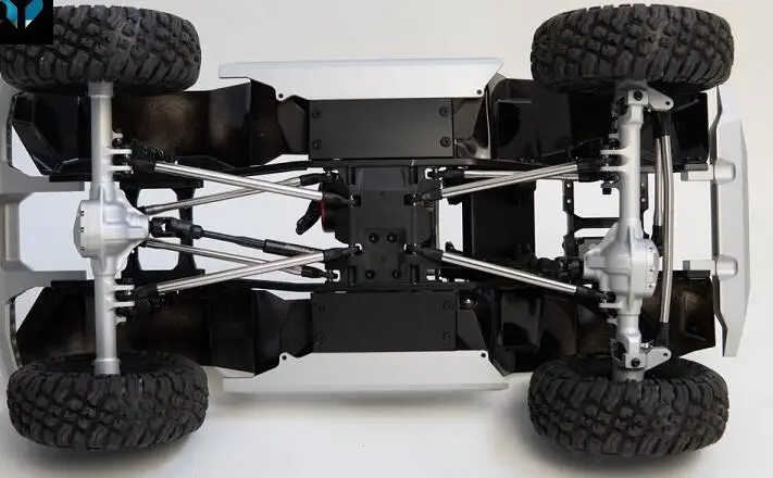 Передняя и задняя резьба для 1/10 RC Crawler Truck JK Wrangler JEEP 4x4 VRNQUISH металлические крылья