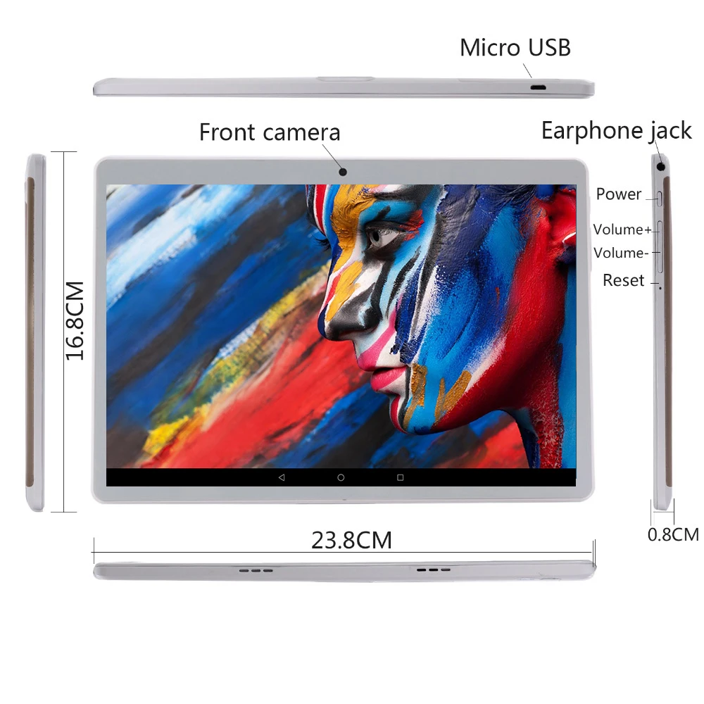 Планшет с восьмиядерным процессором MT8752 ОЗУ 4 Гб ПЗУ 64 ГБ 1280x800 IPS Android 8 0 10 1 дюйма 2019