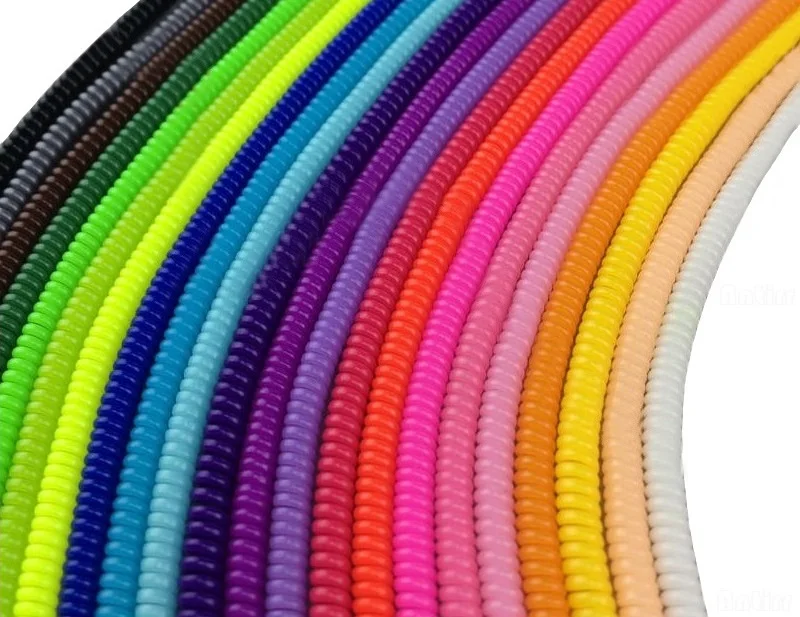 60 см сплошной цвет провода шнур Веревка Защита usb зарядный кабель Winder линия передачи данных протектор наушников чехол костюм весна рукав шпагат