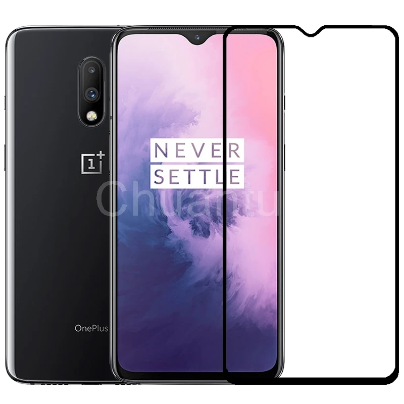 2.5D 9H Премиум Закаленное стекло для Oneplus 7 полное покрытие Защитная пленка ONEPLUS