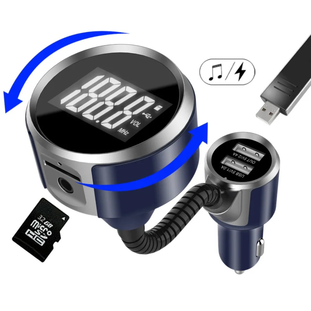 Fm передатчик Bluetooth автомобильный комплект Handsfree MP3 плеер 1 4 дюйма ЖК дисплей аудио