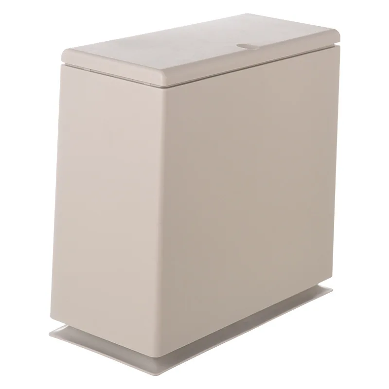 European Ttpe Plastic Trash Can Household Pressing Living Room Bedroom Kitchen Bathroom Waste Bins Office Paper Basket | Дом и сад