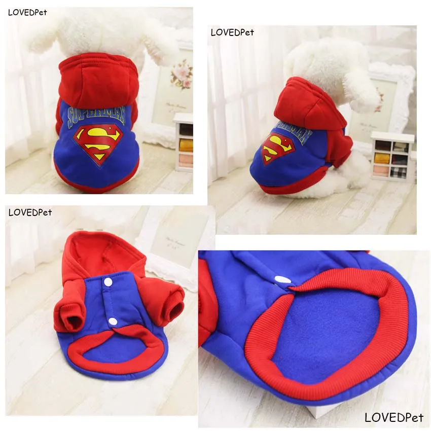 Теплая одежда для той терьера чихуахуа Померанская собака свитер с капюшоном