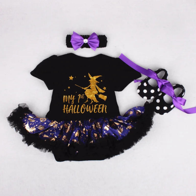 Одежда для новорожденных одежда маленьких девочек на Хэллоуин костюм с