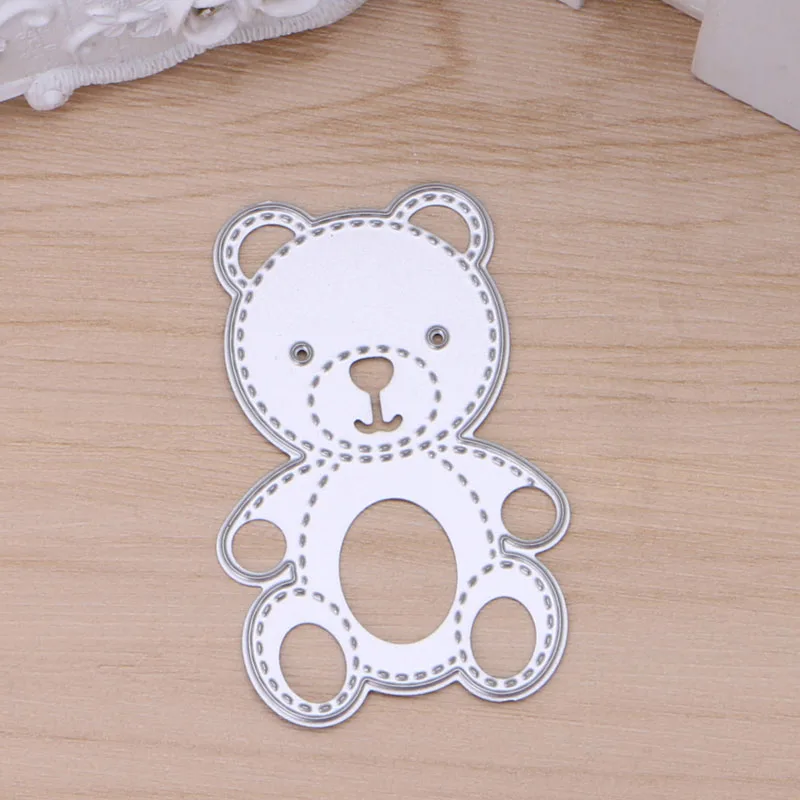 Медвежонок резки штампы трафарет бумажная карточка для скрапбукинга