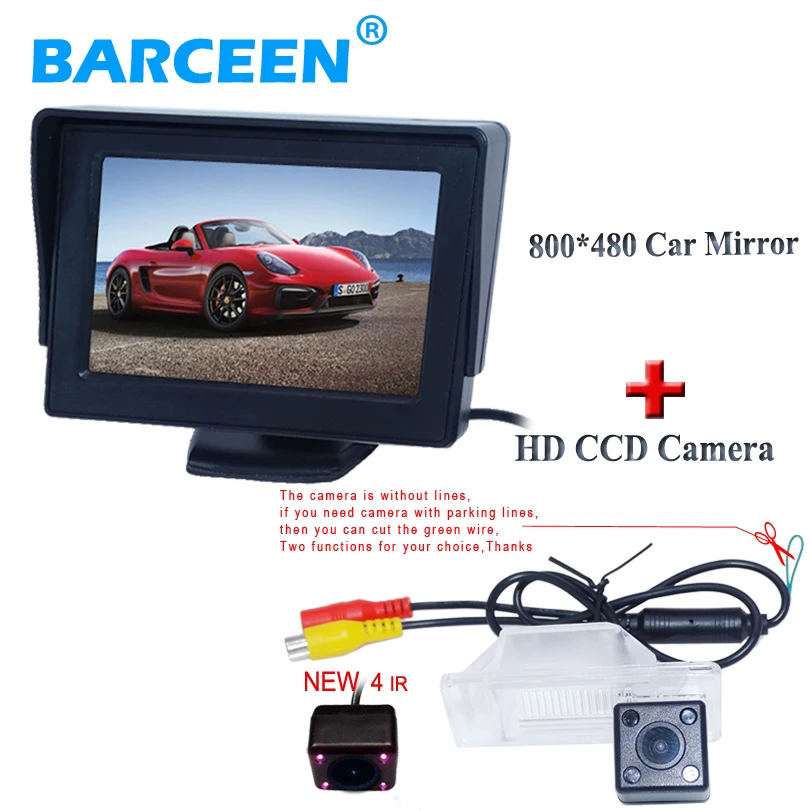 

CAR rear reversing camera bring 170 wide angle and 4.3" car rear monitor 800*480 apply for Nissan X-Trail on sale