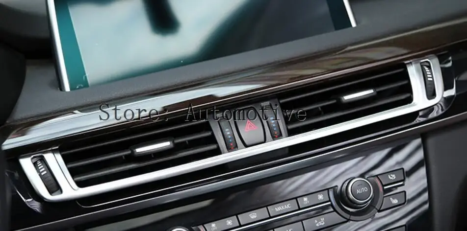

Interior Dashboard Center Console Air Vent Outlet Cover Trim For BMW X6 F16 2015