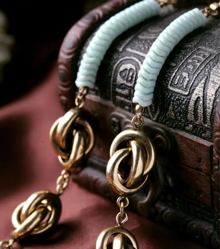 Ювелирные изделия в индийском стиле ожерелье роскошный внешний вид цветной