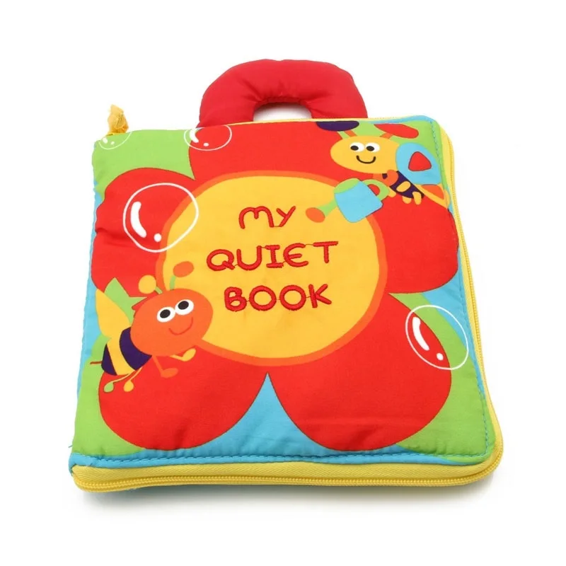 12 pages Multifunction Soft Cloth Baby Books Rustle Sound Infant Early Educational Color Shape Recognition Puzzle Toys | Игрушки и хобби