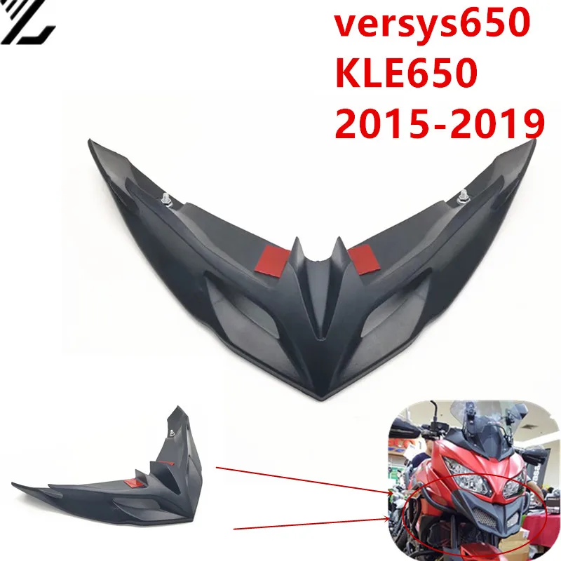 

Motorcycle fairing parts long beak for kawasaki Versys650 Kle650 15-19 beak fixed wind inlet wing widened long inlet duct spoke