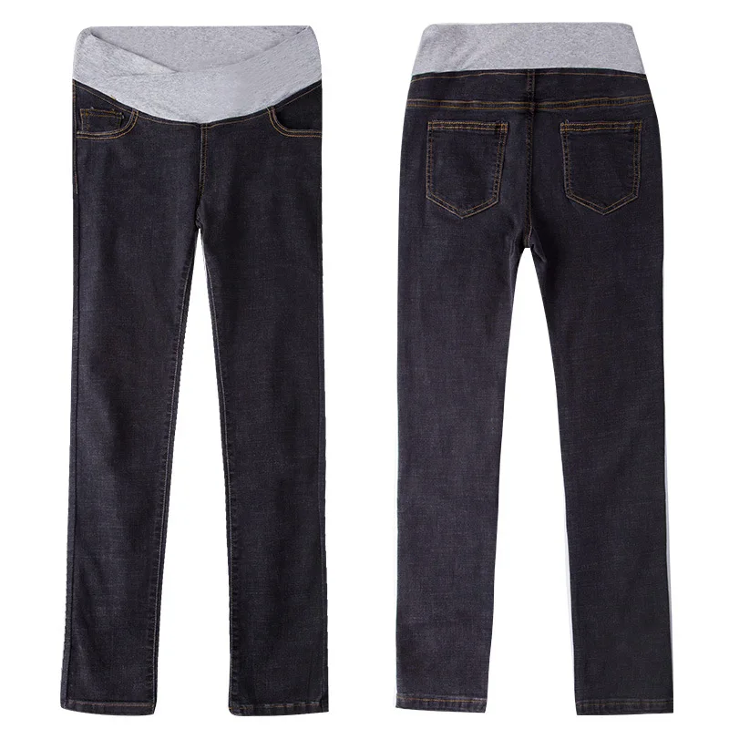 Брюки для беременных женщин Сезон весна-осень Модные хлопковые джинсы