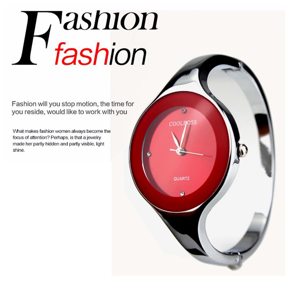 Часы женские Coolboss Роскошные брендовые модные повседневные кварцевые уникальные