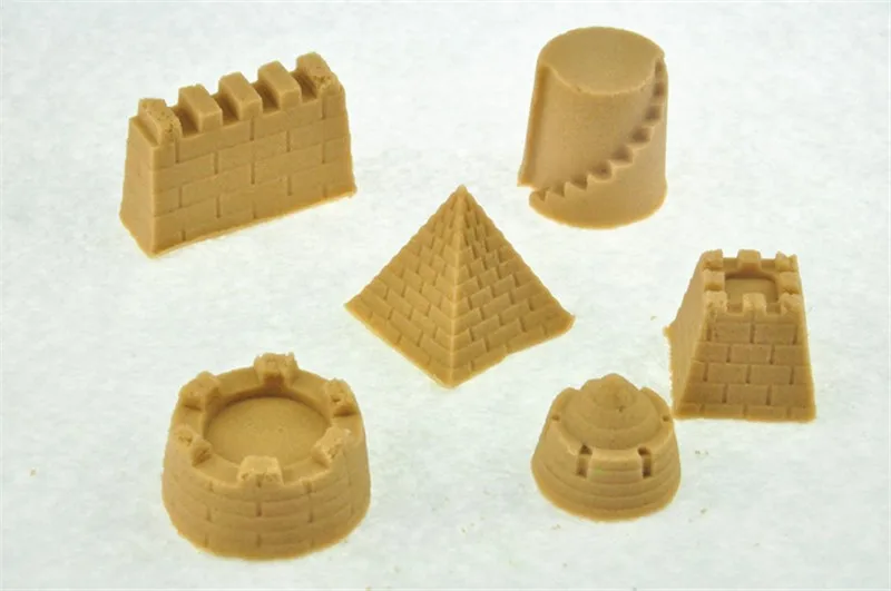 6 шт./st песок новинка пляжные игрушки красочная образовательная модель