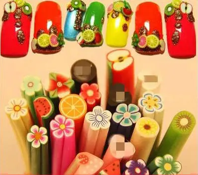 1 шт. новая глина фимо для дизайна ногтей Чип фруктовый цветок украшения DIY