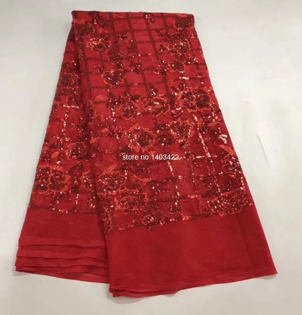 high quality Chrismas big on sale african ankara lace fabric sequined french net banquet dress material ST1706 | Дом и сад