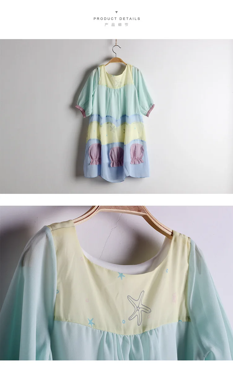 

Summer Autumn New Teenager Child Wearing Kids Chiffon Print Dress Big Girls Princess Dress Holiday Party Beach Dress Age 6-14