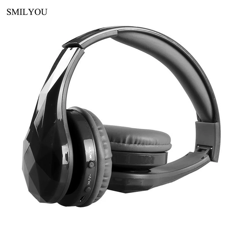 SMILYOU Новое поступление красочные стерео аудио Mp3 Bluetooth наушники Складная