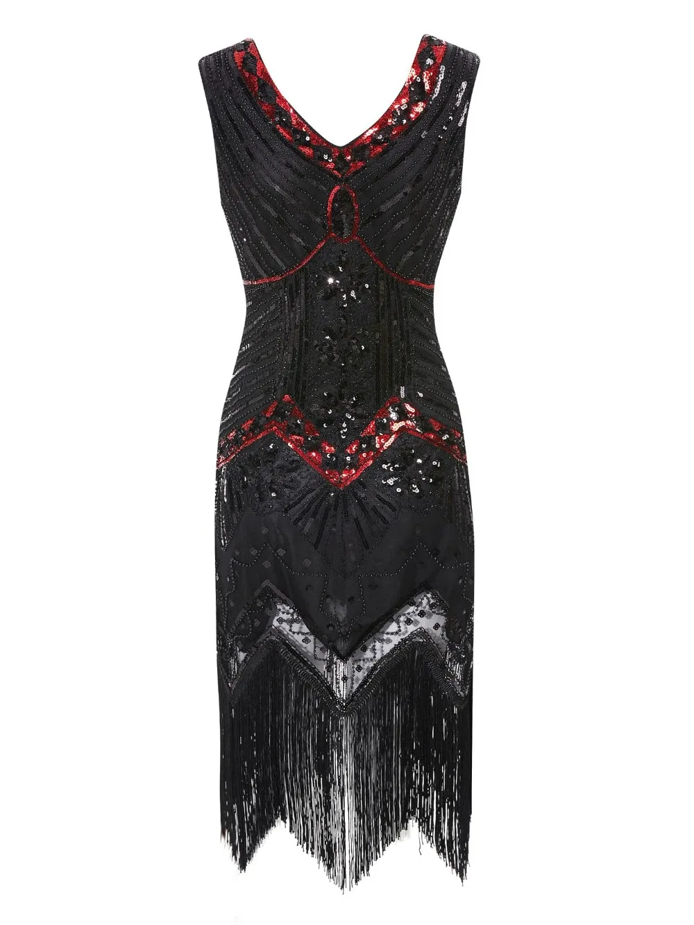 Женское платье для вечеринки, Robe Femme 1920s Great Gatsby, платье миди с блестками и бахромой, летнее платье, Ретро стиль, женское вечернее платье