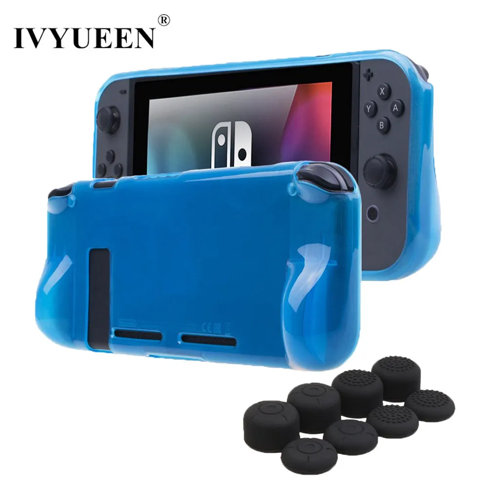 IVYUEEN мягкий ТПУ прозрачный защитный чехол кожа для Nintendo Switch консоль NX с 8