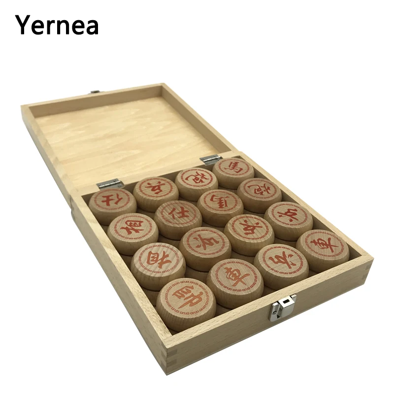 Китайская шахматная игра Yernea высокого качества новые шахматы из массива дерева