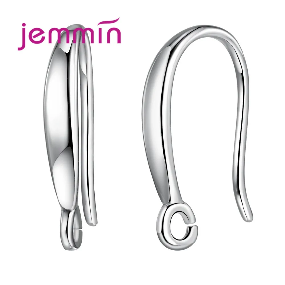 

Hot Sell Simple DIY Earring Hooks Fashion Twist 925 Sterling Silver Jewelry Findings for Women Earring Marking 5 Pair