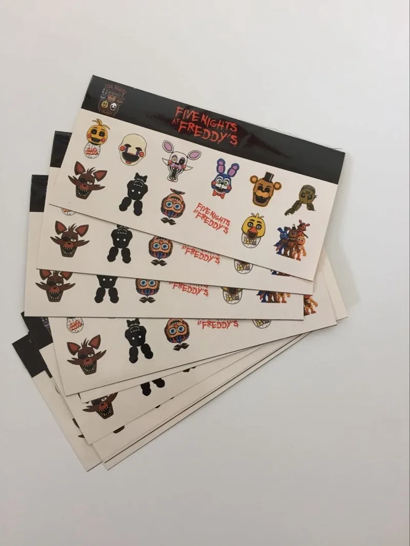 20 Sticker Все серии пять ночей у Фредди бумажный стаканчик, тарелка Fnaf вечерние принадлежности баннеры/Кекс Топпер/для праздников и вечеринок украшения - Цвет: 20 Sticker