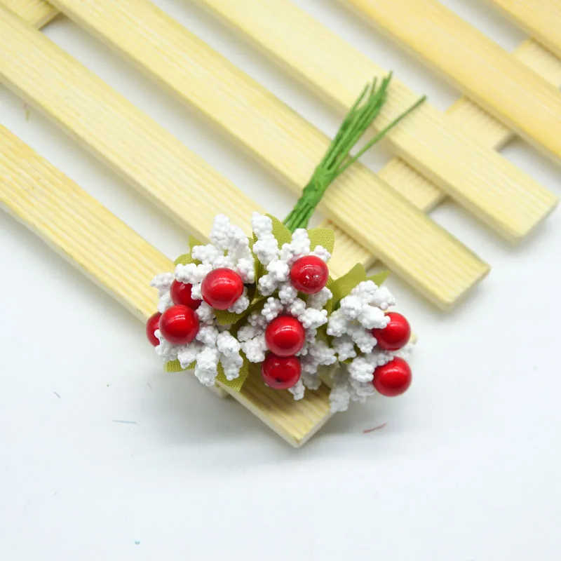 10 шт. пена ягода с тычинками Искусственные Свадебные цветы украшения Гирлянда