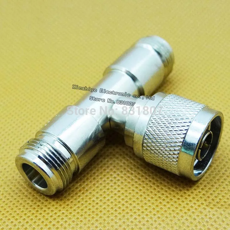 Радиочастотный коаксиальный соединитель n Тип адаптера штекер на 2 гнездо
