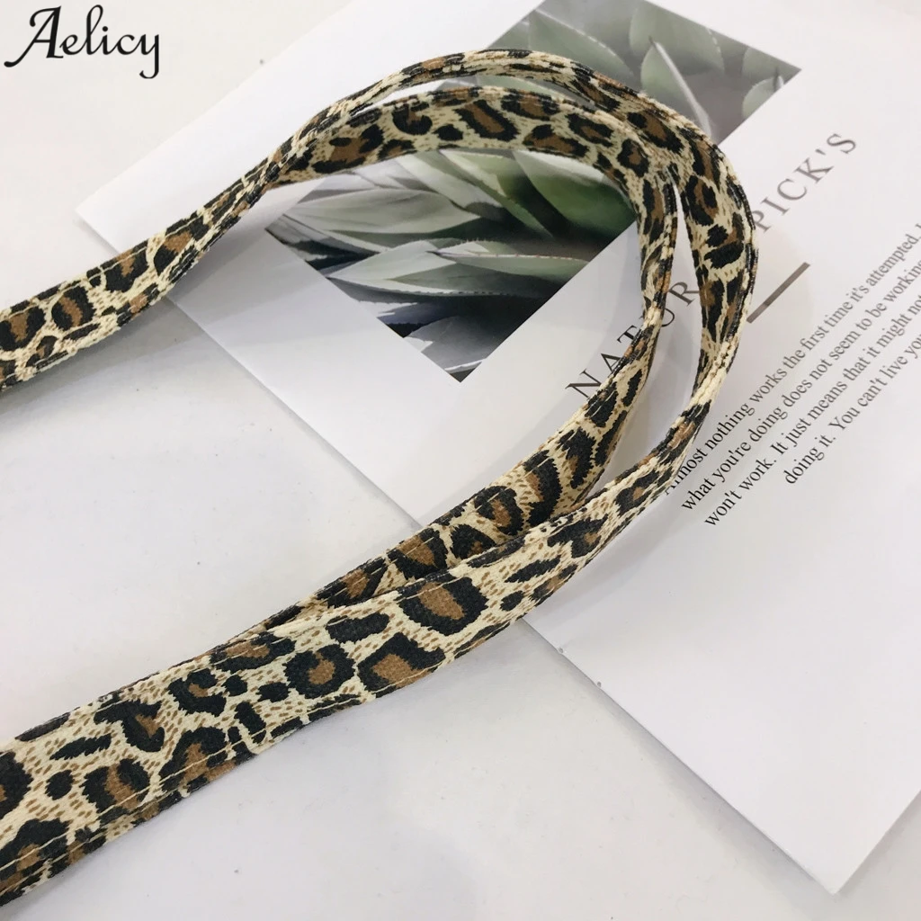 Aelicy женская летняя парусиновая сумка на плечо с леопардовым дизайном Простая