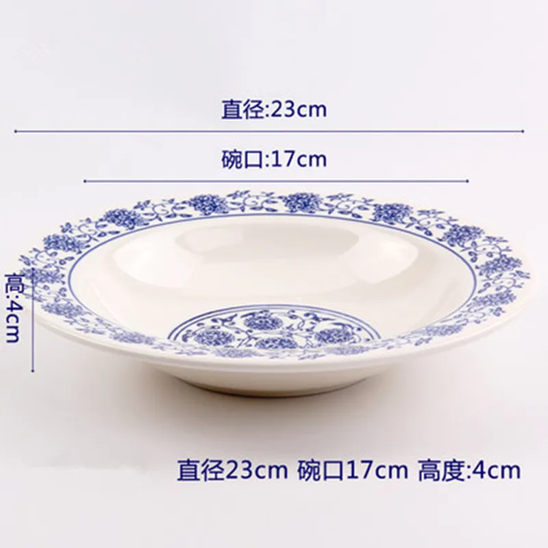 3 шт. Высокое качество китайский стиль чаша посуда синие и белые чаши салат