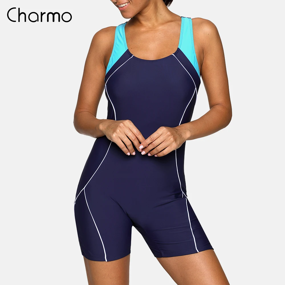 Женский купальник бикини Charmo спортивный с открытой спиной пляжная одежда для