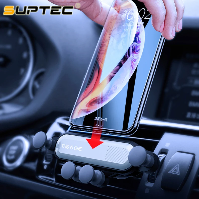 SUPTEC гравитационный держатель для телефона в на вентиляционное отверстие