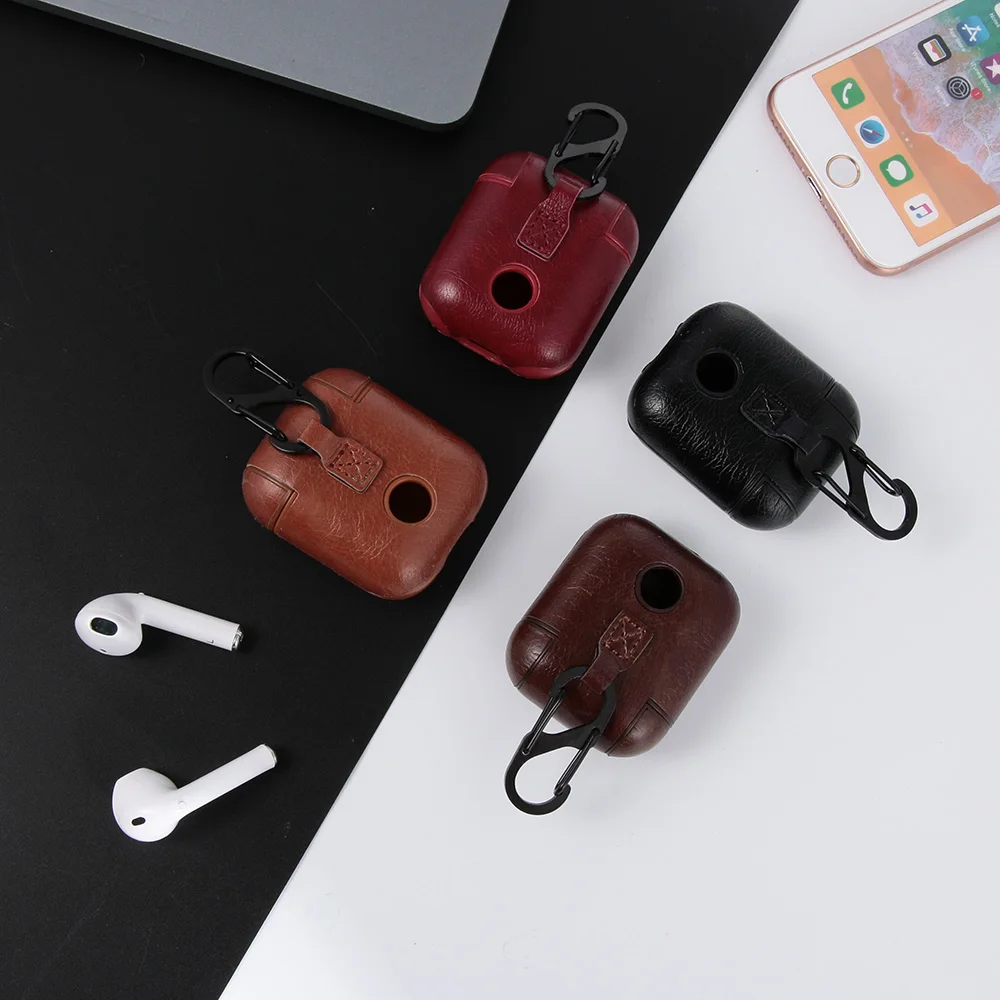 IKSNAIL кожаный чехол для Airpods PU чехол s Для Air Pods Bluetooth Earpods наушники кожа защитная кожа Прямая поставка
