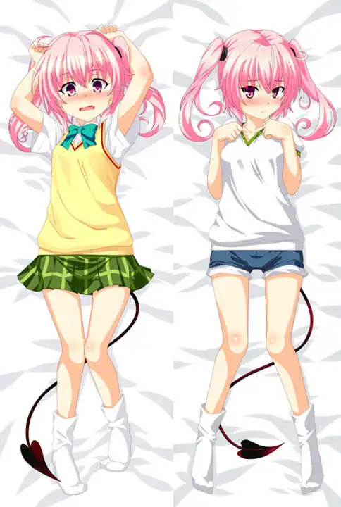 

to love ru anime Characters sexy girl momo velia deviluke & nana asta deviluke throw pillow cover To Love-Ru body Pillowcase