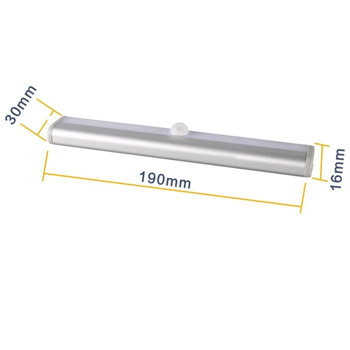 Энергосберегающий PIR датчик движения светодиодный ночник батарея питания шкаф