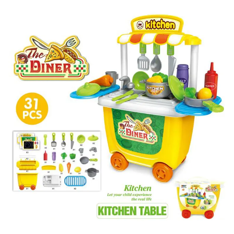 Kitchen Set Marumine дети ролевые игры доктор набор для детей набор инструментов кухонные игрушки еда супермаркет развивающий подарок для девочек мальчиков - Цвет: Kitchen Set
