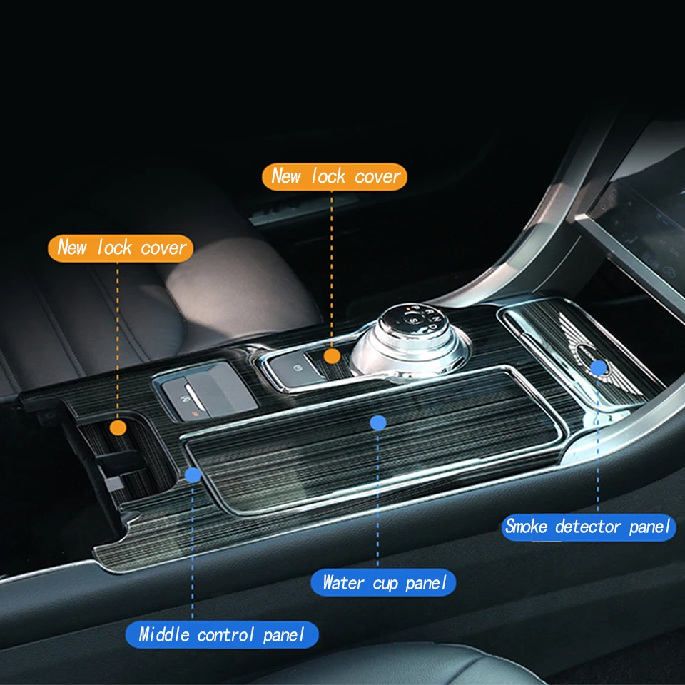Backar Авто Стайлинг Нержавеющая сталь Стикеры для Ford Mondeo MK5 MKV Шестерни рукоятка рычага переключения передач чашки Панель чехол Аксессуары