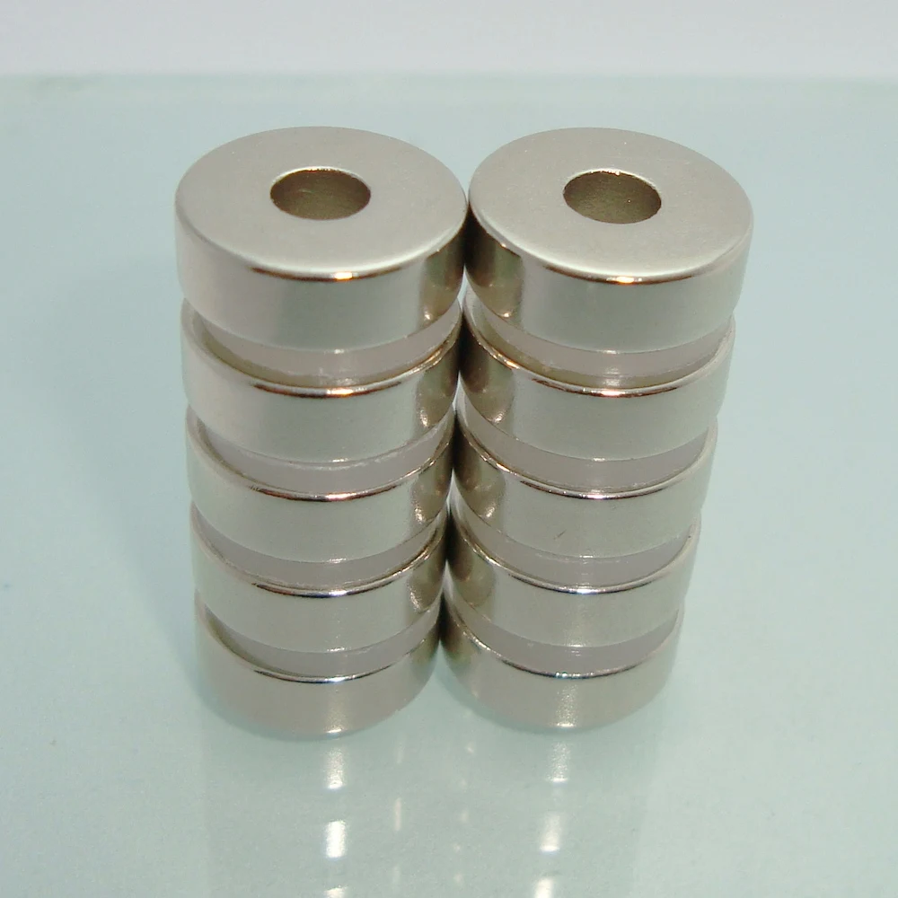 10 шт. неодимовые кольцевые магниты Dia15 5x5mm Нео Супер Сильные магнитные N50 с