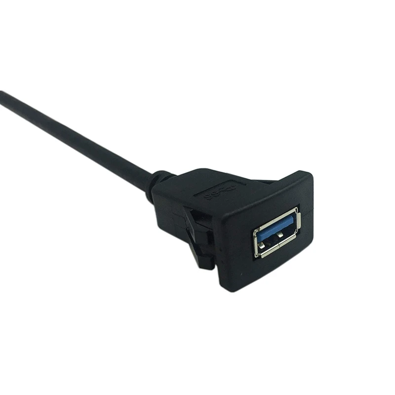 1 м Разъем Кабель USB 3 0 Авто заподлицо для автомобиля штекер к гнезду удлинитель