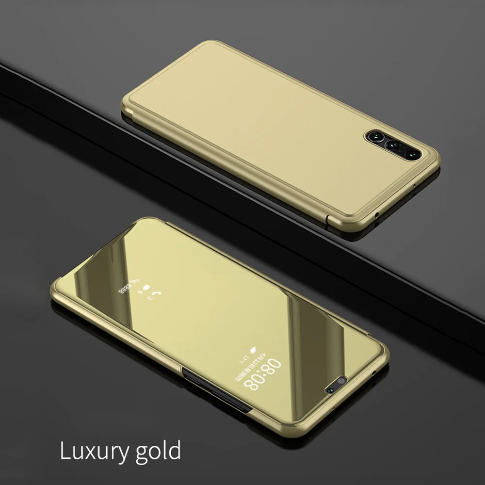Прозрачный зеркальный чехол для смартфона Samsung Galaxy S8 S9 Plus S7 Edge чехол-книжка с