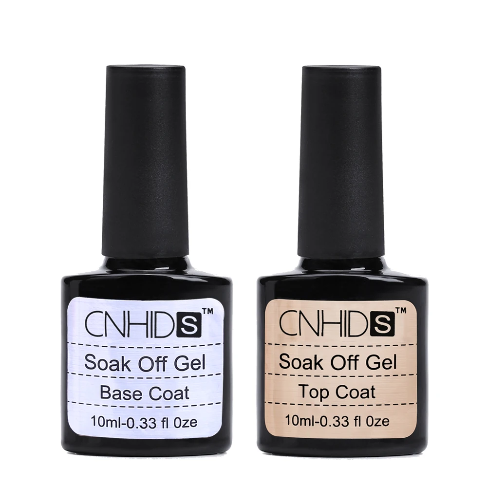 CNHIDS 2 шт./лот Гель-лак для ногтей гель для ногтей без очистки верхнее покрытие Топ офф+ Базовое покрытие основа для УФ-гель-лака отмачиваемый УФ-гель