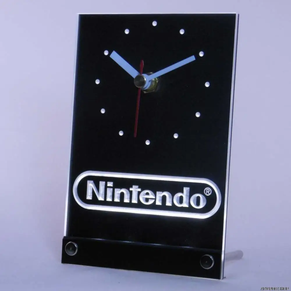 Tnc0196 игровая комната nintendo настольный 3D светодиодный часы