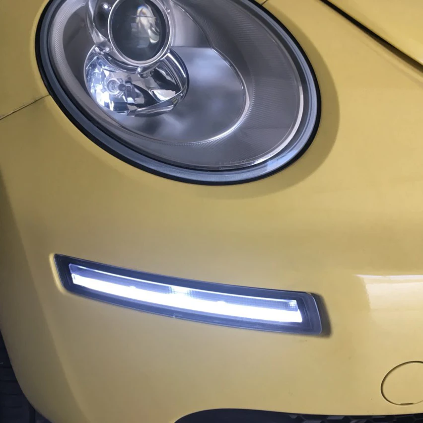 Для нового Beetle 2006 2007 2008 2009 2010 FACELIFTED 2D светодиодный DRL Дневной ходовой свет для VW Volkswagen 12 V автомобильный источник освещения