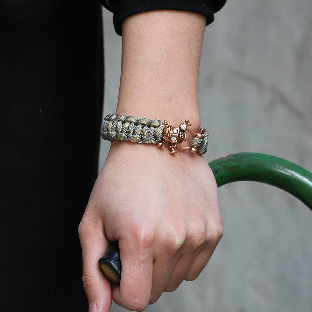 UBEAUTY Hand-woven Umbrella Bracelet With Pirates Of the Caribbean Outdoor Mountaineering Fashion Male Bracelets Accessories | Украшения и
