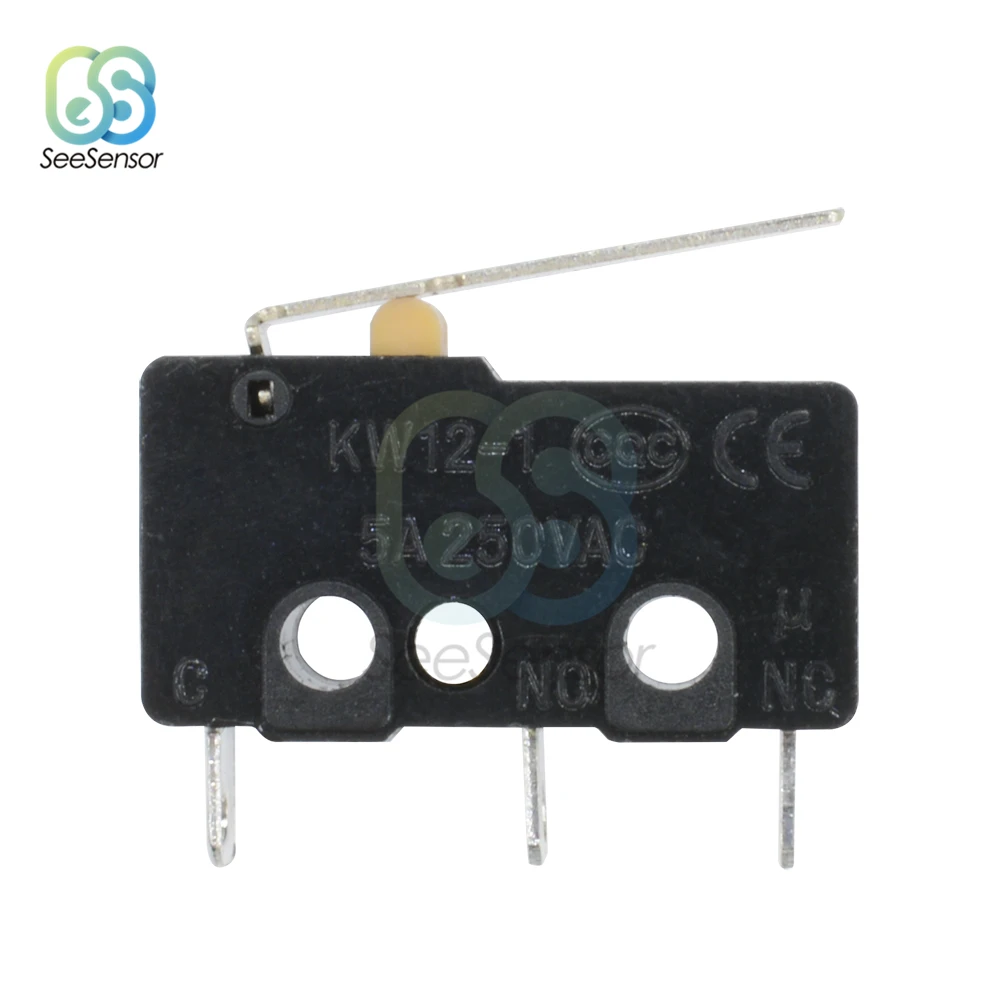 10 шт. концевой выключатель 3Pin N/O N/C 5A 250VAC KW11-3Z микропереключатель