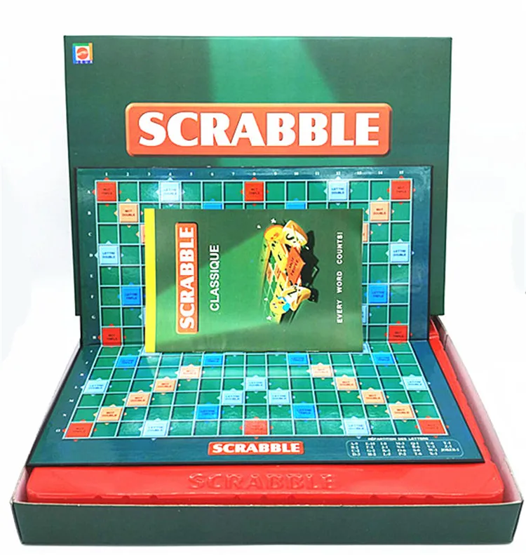 Игра scrabble утолщенная шахматная доска русская игра scrabble на русском/французском/арабском/английском шахматы игрушки для детей