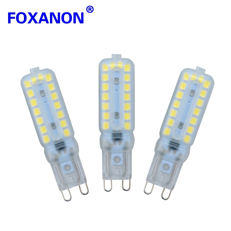 Светодиодная лампа кукуруза Foxanon 6 шт. 110 В 220 G9 2835 SMD светодиодный 3 Вт 5 7 Вт|g9 led lamp|led